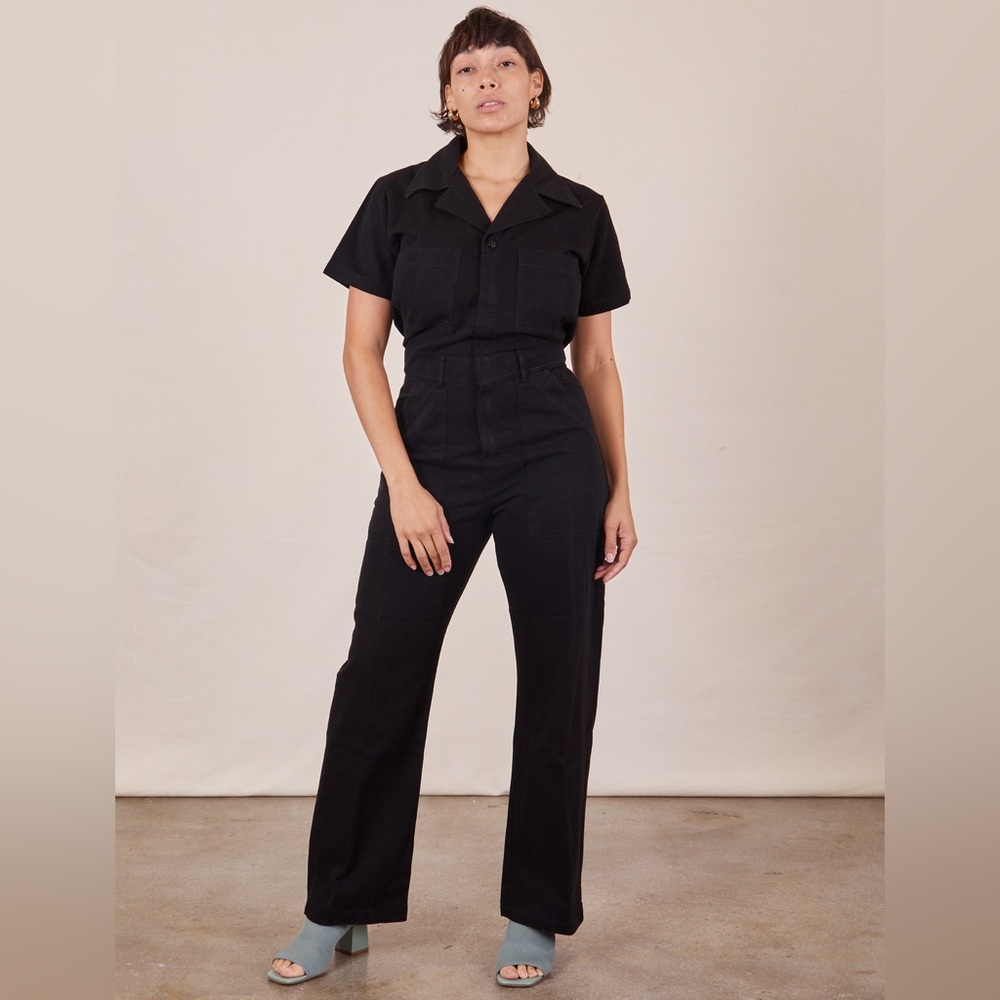 Big Bud Press SHORT SLEEVE JUMPSUIT - BASIC BLACK - Picture 2 of 8